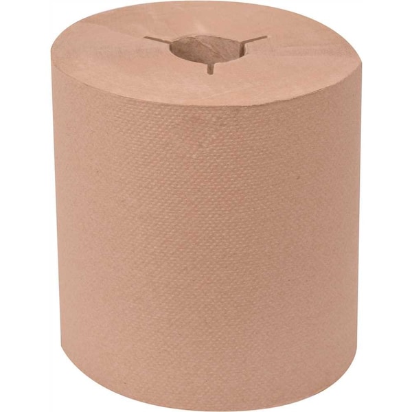 Natural 8 in. Controlled Hardwound Paper Towels 800 ft. per Roll, , 6PK